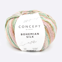 Пряжа Katia Bohemian Silk (1331.202, Молочный луг)